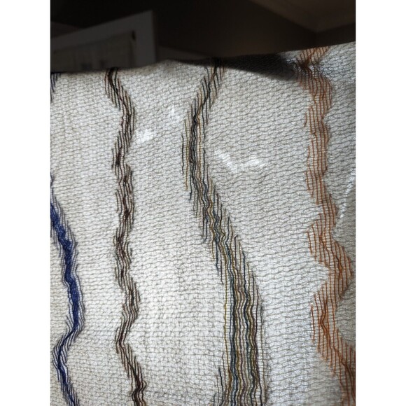 Ahujasons Wool Modal Scarf Artsy Soft Beautiful Fringe 27x72 - Picture 6 of 7